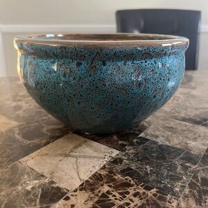 Handcrafted Blue Ceramic Bowl